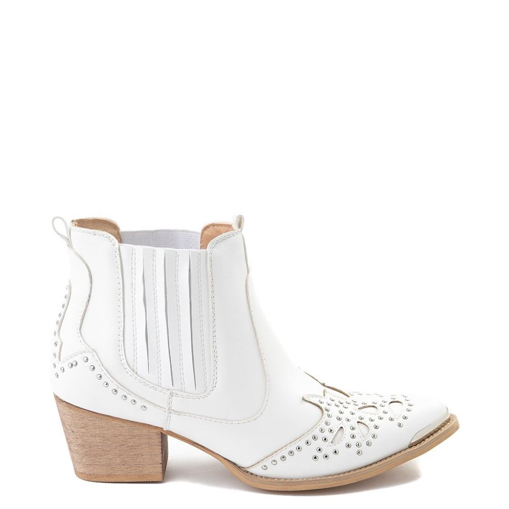 Lonestar Western Inspired WhiteAnkle Bootie